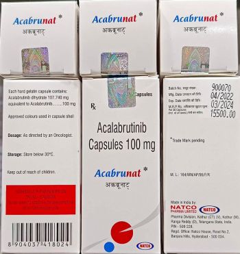Thuốc Acabrunat Acalabrutinib 100mg giá bao nhiêu mua ở đâu?