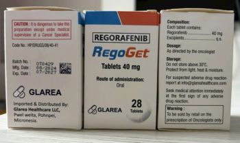 Thuốc Regoget Regorafenib 40mg giá bao nhiêu?