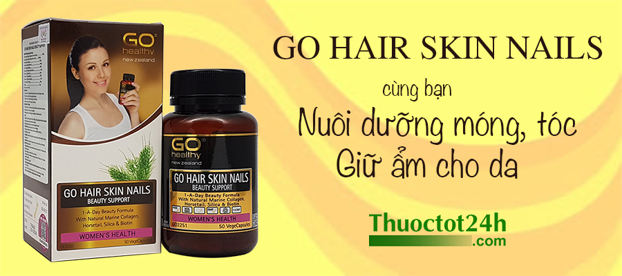 Go Hair Skin Nails viên uống đẹp da chống rụng tóc