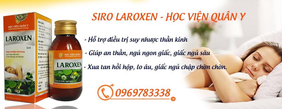 Laroxen siro trị mất ngủ học viện quân y