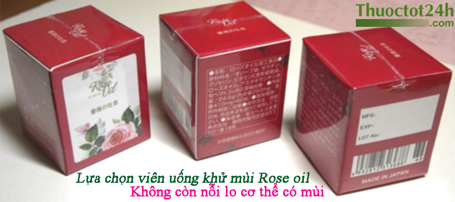 Rose oil Viên uống khử mùi