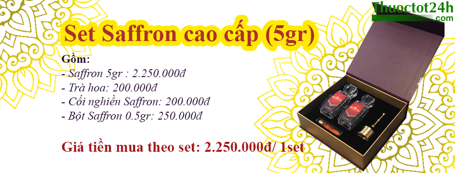 Set quà tặng Nhụy hoa nghệ tây 5gr cao cấp