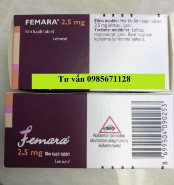 Thuốc Femara 2,5mg Letrozole giá bao nhiêu mua ở đâu