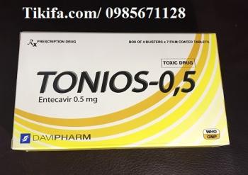 Thuốc Tonios 0.5 Entecavir giá bao nhiêu mua ở đâu