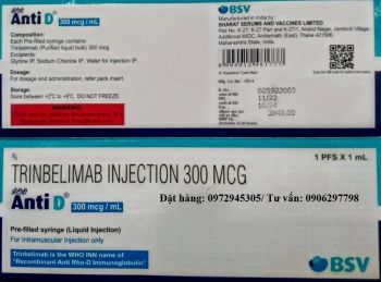 Thuốc Anti D Immunoglobulin giá bao nhiêu mua ở đâu?