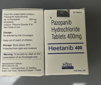 Thuốc Heetanib Pazopanib 200mg giá bao nhiêu mua ở đâu