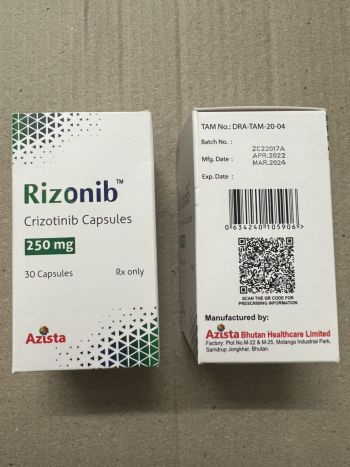 Thuốc Rizonib Crizotinib 250mg giá bao nhiêu mua ở đâu?