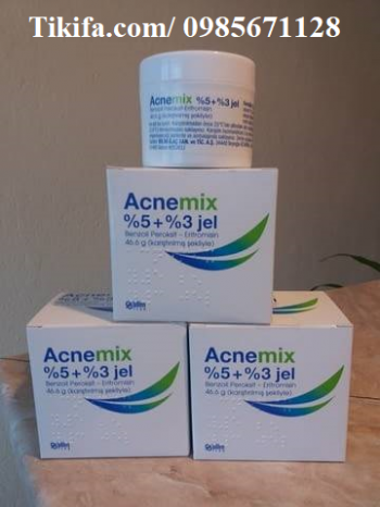 Gel trị mụn Acnemix 5% 3% Benzoyl Peroxide Eritromicin giá bao nhiêu mua ở đâu?
