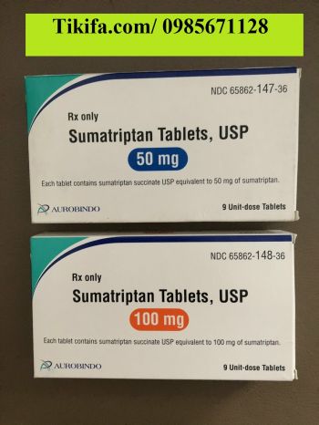 Thuốc Sumatriptan 50mg, 100mg giá bao nhiêu mua ở đâu