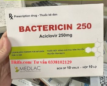 Thuốc Bactericin 250mg Acyclovir giá bao nhiêu mua ở đâu?