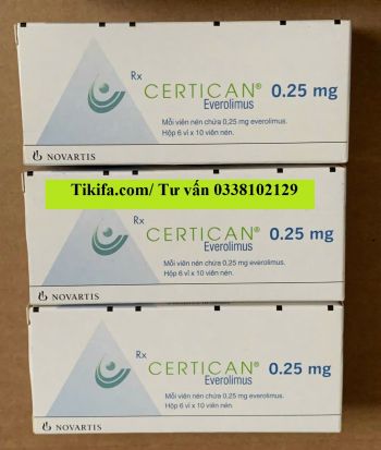 Thuốc Certican 0.25mg, 0.5mg, 0.75mg, 1mg Everolimus giá bao nhiêu mua ở đâu?