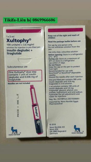 Bút Insulin Xultophy 100-3.6 giá bao nhiêu mua ở đâu?