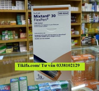 Bút tiêm Mixtard 30 Flexpen 100IU/ml giá bao nhiêu mua ở đâu