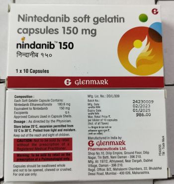 Thuốc Nindanib Nintedanib 150mg giá bao nhiêu