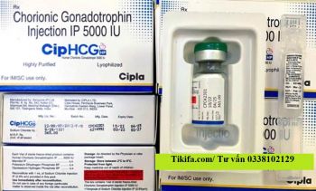 Thuốc Cip HCG Chorionic Gonadotropin 5000 IU giá bao nhiêu mua ở đâu?