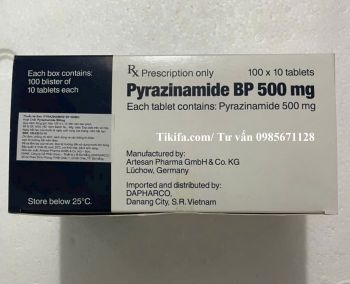 Thuốc Pyrazinamide BP 500mg giá bao nhiêu mua ở đâu?