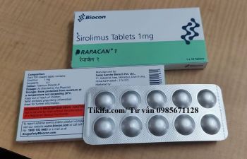 Thuốc Rapacan 1mg Sirolimus giá bao nhiêu mua ở đâu