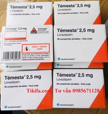 Thuốc Temesta 2.5mg Lorazepam giá bao nhiêu mua ở đâu?