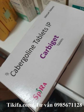 Thuốc Carbiget Cabergoline 0.5mg giá bao nhiêu mua ở đâu