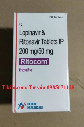 Thuốc Ritocom Lopinavir 200mg/Ritonavir 50mg giá bao nhiêu mua ở đâu?