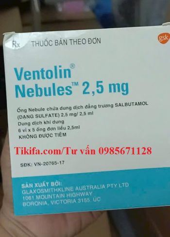 Thuốc Ventolin Nebules 2,5ml giá bao nhiêu mua ở đâu?