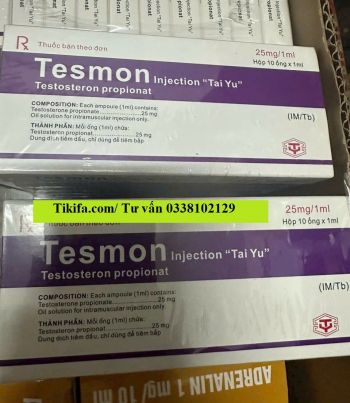 Thuốc Tesmon Testosterone Propionat 25mg giá bao nhiêu mua ở đâu?