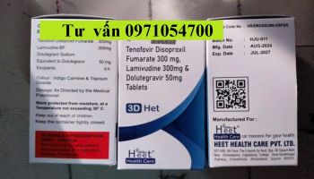 Thuốc 3D Het (Dolutegravir, Lamivudine và Tenofovir disoproxil Fumarate) giá bao nhiêu?