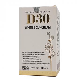 D30 White & Suncream sáng đẹp da và chống nắng
