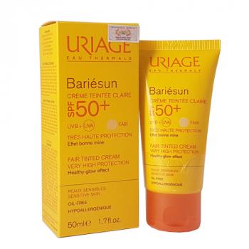 Uriage Bariésun Crème Tintée Claire SPF50+ Kem nền chống nắng cho da nhạy cảm
