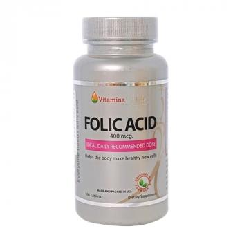 Folic Acid 400mcg Vitamins For Life - Bổ sung acid folic cho cơ thể