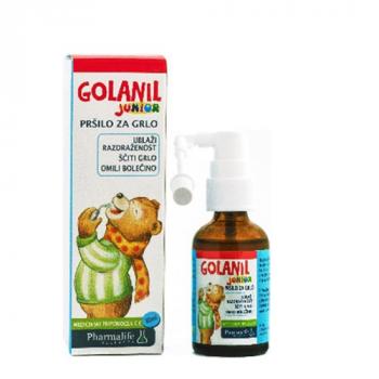 Golanil Junior Spray - Xịt sát trùng họng giảm ho cho bé 