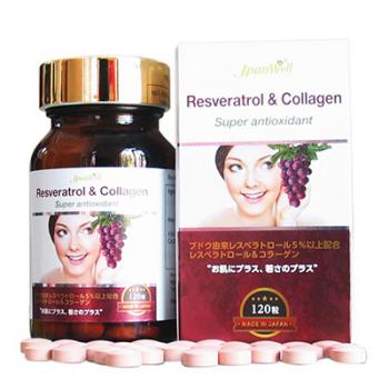 Resveratrol & Collagen - Đẹp da và cải thiện sinh lí nữ