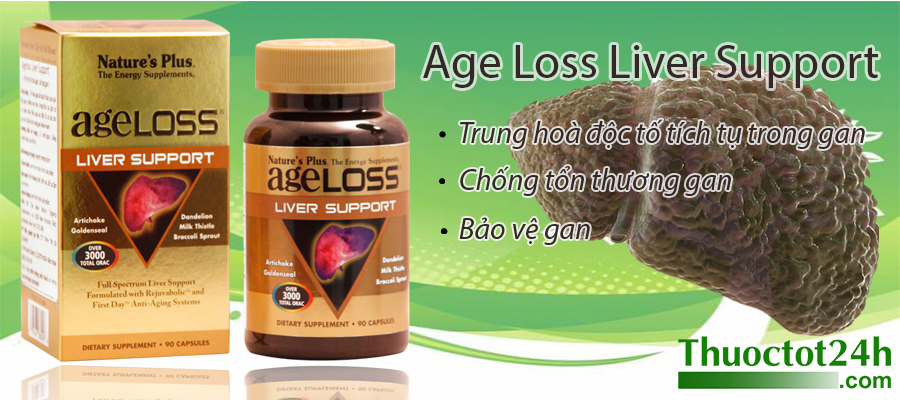 Ageloss Liver Support tăng cường chức năng gan