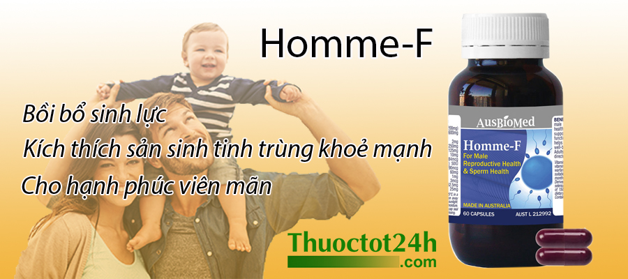 homme-f tăng cường sinh lý và cải thiện chức năng sinh sản ở nam giới