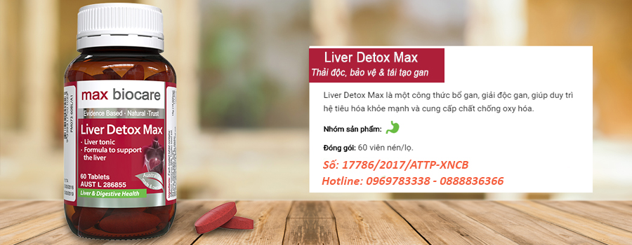 Liver detox max bảo vệ gan 1
