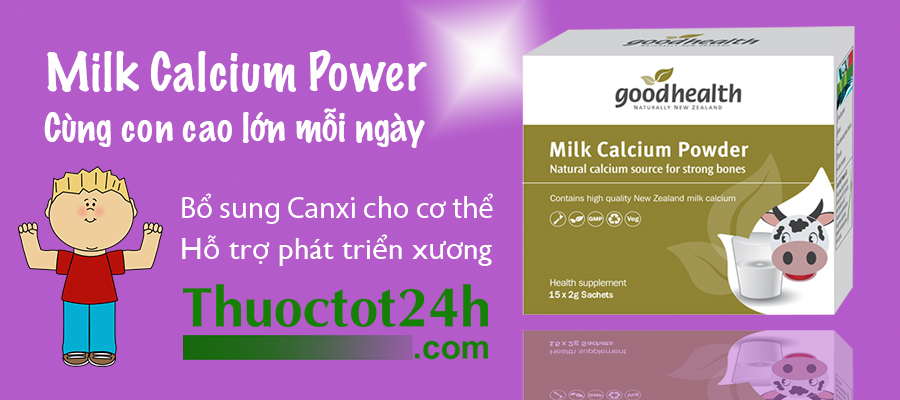 Milk Calcium Power bổ sung canxi cho trẻ nhỏ