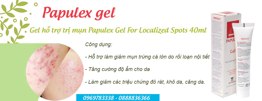 Papulex-Gel For Localized Spots Gel Trị Mụn 40ml 2