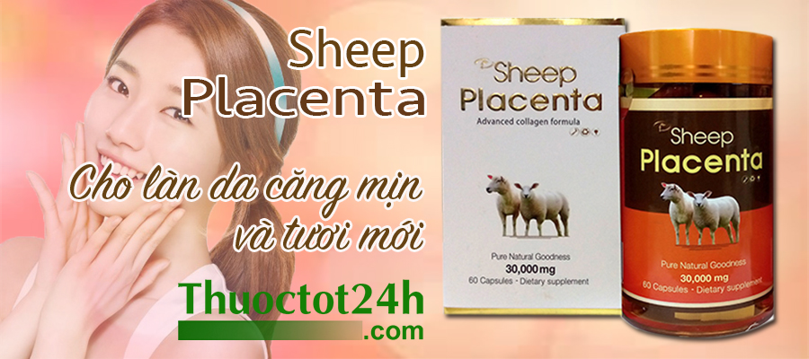Sheep Placenta 30000 mg nhau thai cừu làm đẹp da