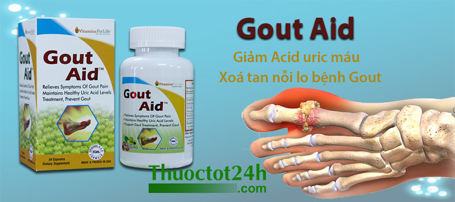 Gout Aid xoá  tan nỗi lo bệnh Gout