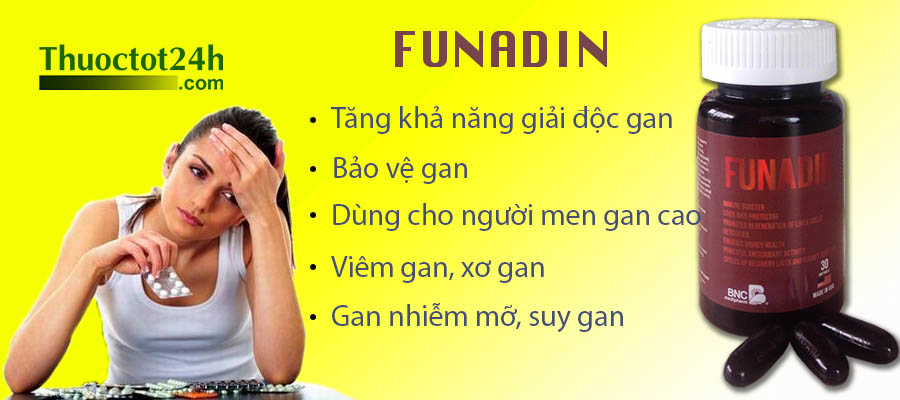 Funadin - Tăng cường giải độc gan