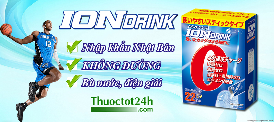 ION Drink Bù nước điện giải đến từ Nhật Bản