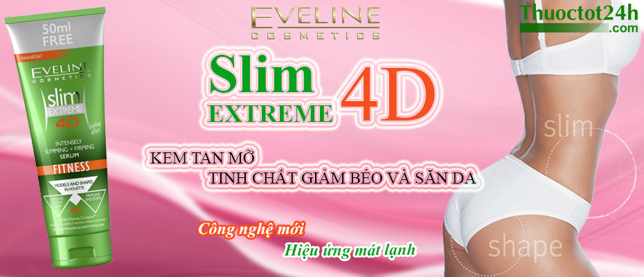 Kem tan mỡ Eveline Slim Extreme 4D