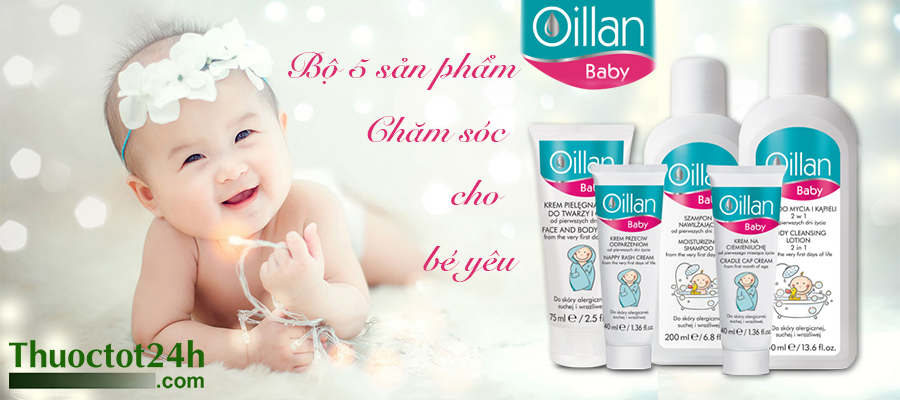 Oillan Baby Bộ 5 sản phẩm chăm sóc cho bé