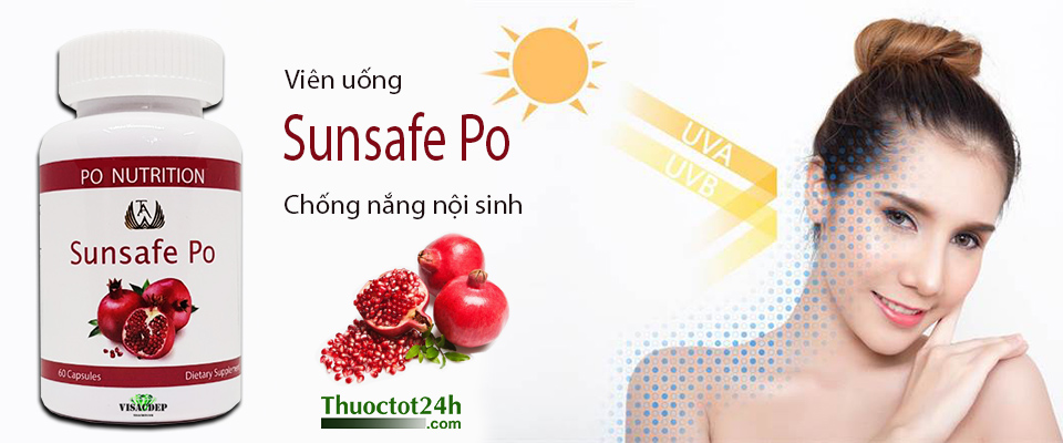 Sunsafe Po - Viên uống chống nắng nội sinh
